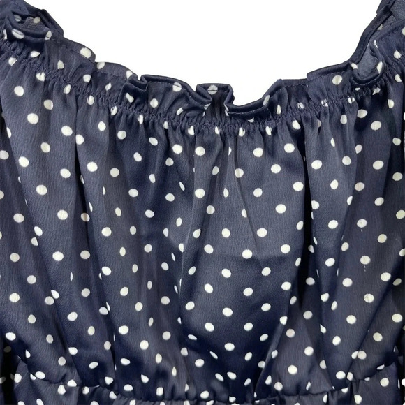 LPA Cecilia Top in Navy Dot XL NWT - Picture 8 of 13